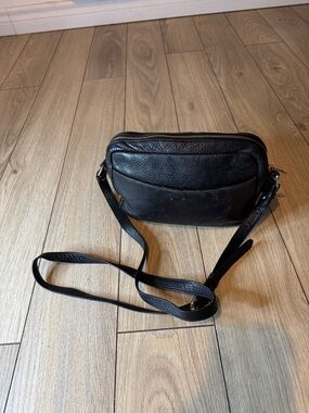 Atelier Noir Black Leather Crossbody Bag